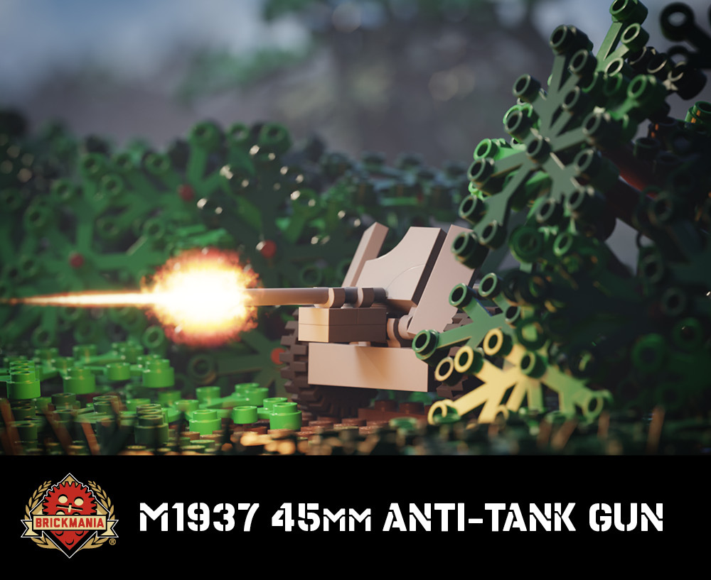M1937 45 mm Anti-Tank Gun - WWII Soviet Light Artillery M1937 45 mm Anti-Tank Gun - WWII Soviet Light Artillery