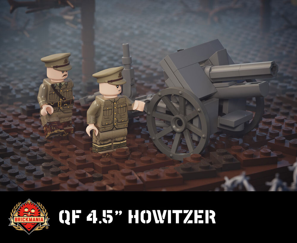 QF 4.5" Howitzer + 2 Crewman QF 4.5" Howitzer + 2 Crewman
