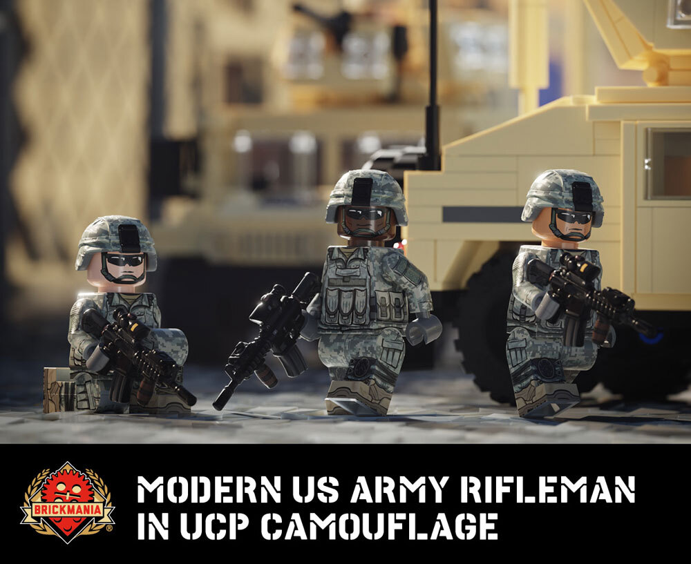 Modern US Army Rifleman in UCP Camouflage custom minifigs Modern US Army Rifleman in UCP Camouflage custom minifigs