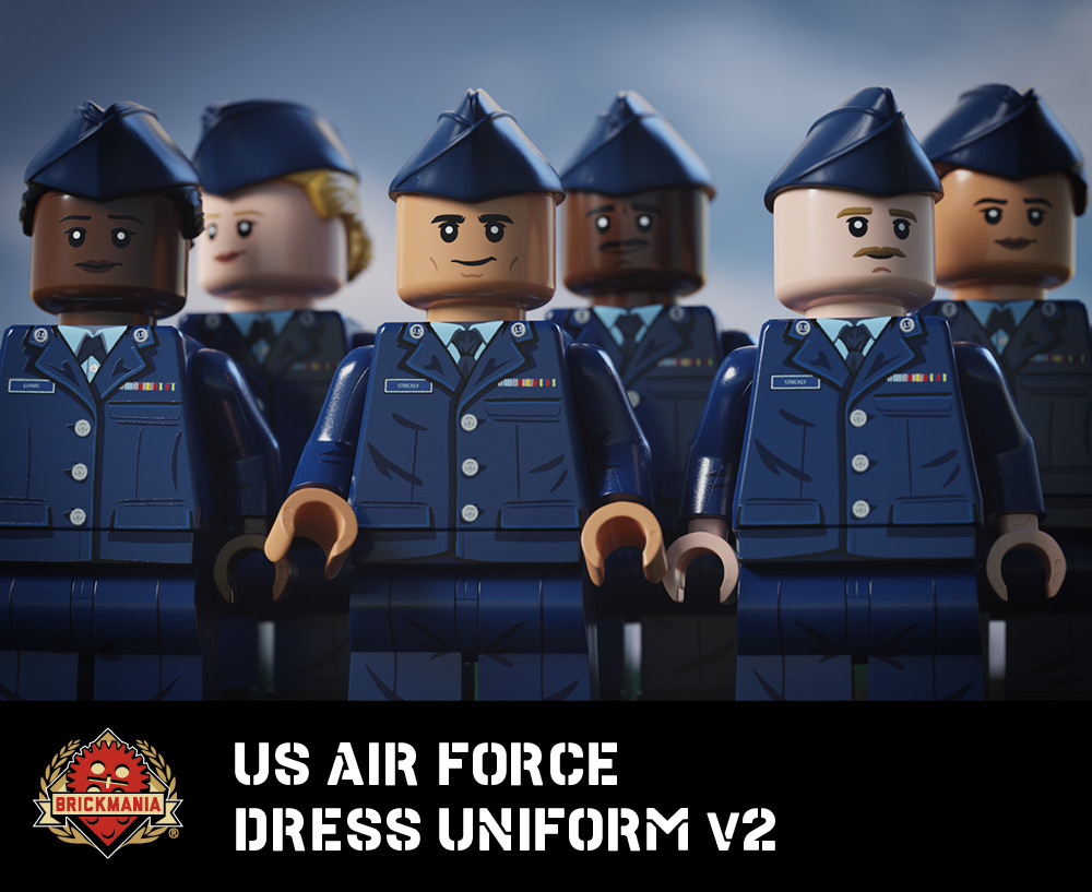 US Air Force Dress Uniform Female custom minifig US Air Force Dress Uniform Female custom minifig