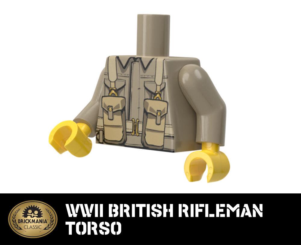 WWII British Rifleman Torso - Brickmania Classic Series WWII British Rifleman Torso - Brickmania Classic Series