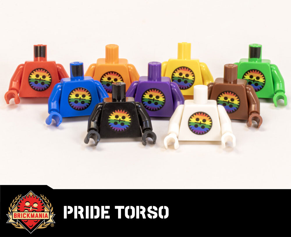 Pride Gear Minifig Torso Pride Gear Minifig Torso