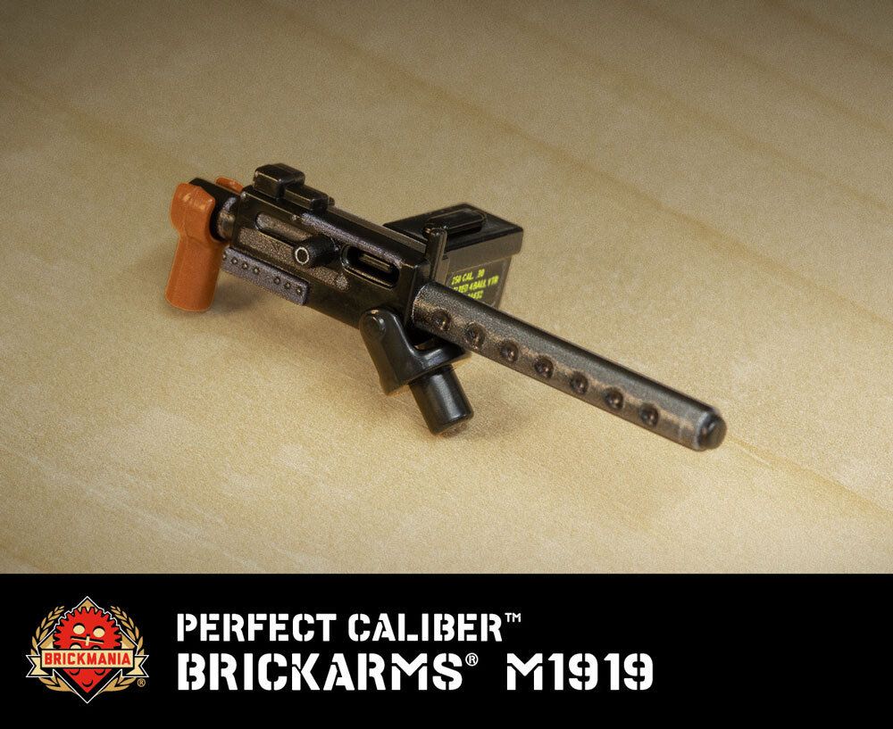 Brickmania® Perfect Caliber™ BrickArms® M1919 minifig weapon Brickmania® Perfect Caliber™ BrickArms® M1919 minifig weapon