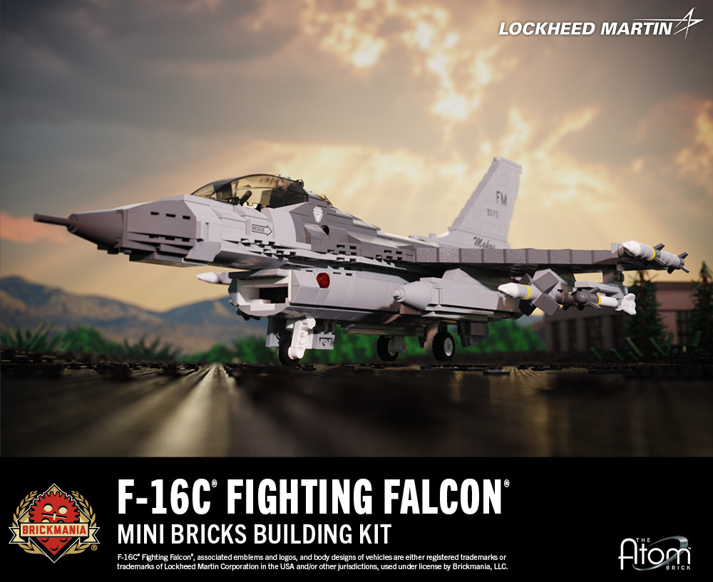 Lockheed-Martin® F-16® Fighting Falcon® - Brickmania® Mini Bricks Building Kit Lockheed-Martin® F-16® Fighting Falcon® - Brickmania® Mini Bricks Building Kit